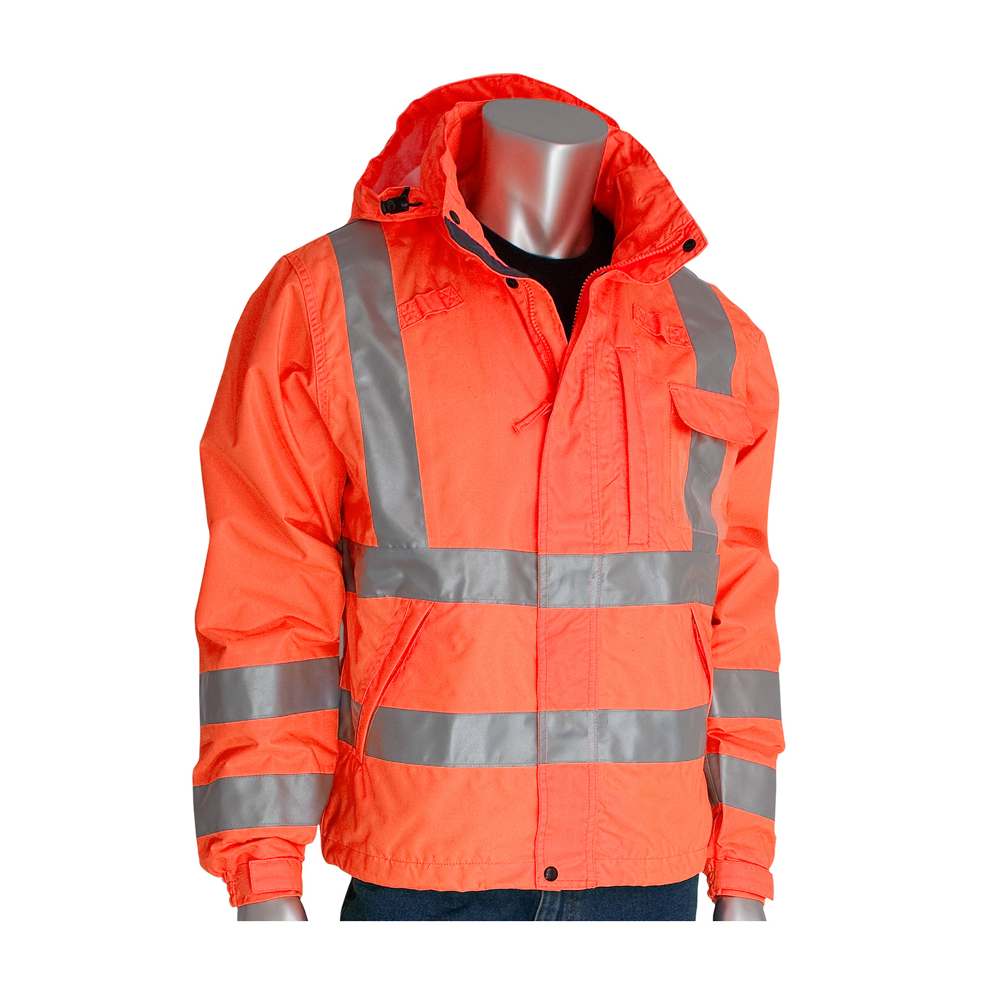PIP VizPLUS Type R Class 3 Heavy Duty Waterproof Breathable Jacket from Columbia Safety