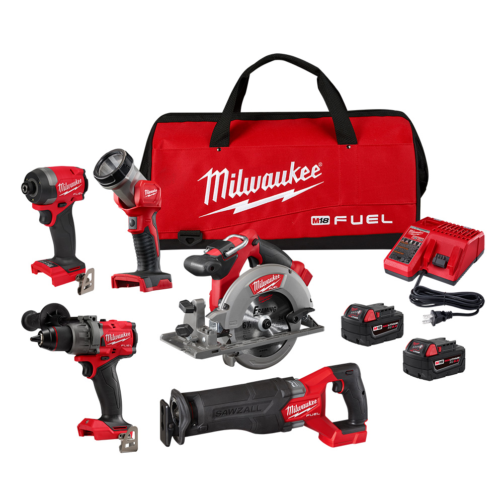 Milwaukee M18 Fuel 5-Tool Combo Kit from Columbia Safety
