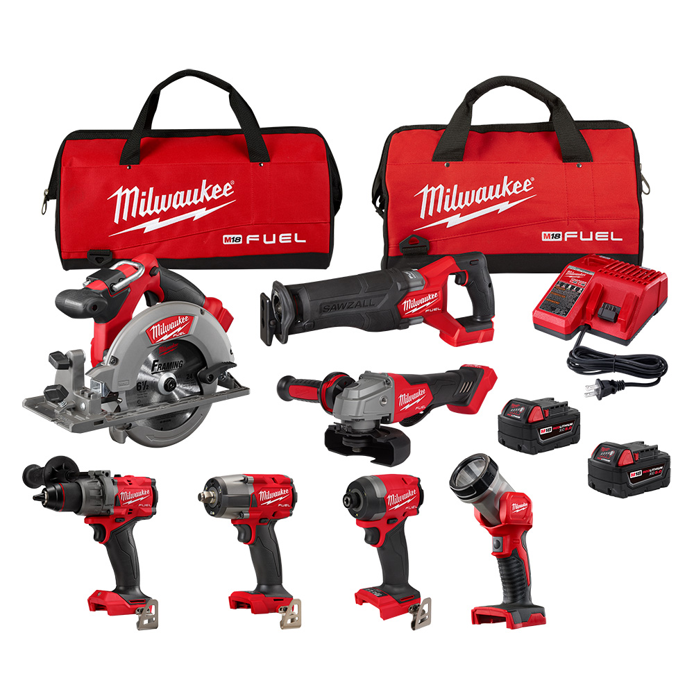 Milwaukee M18 Fuel 7-Tool Combo Kit from Columbia Safety