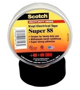 3M Scotch Professional Grade Super 88 Vinyl Electrical Tape - 36 Yards from Columbia Safety