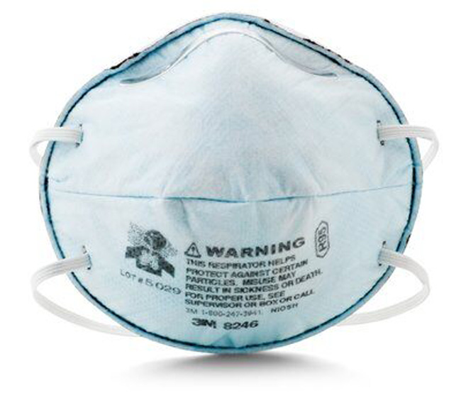 3M Particulate Respirator 8246, R95, with Nuisance Level Acid Gas Relief-[Case] from Columbia Safety