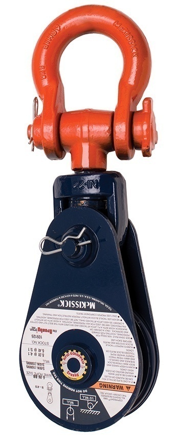 Crosby McKissick Light Champion 4.5 Inch Shackle Snatch Block from Columbia Safety