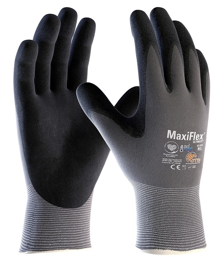 MaxiFlex 42-874 Ultimate AD-APT Nitrile Coated Nylon Gloves - Single Pair from Columbia Safety