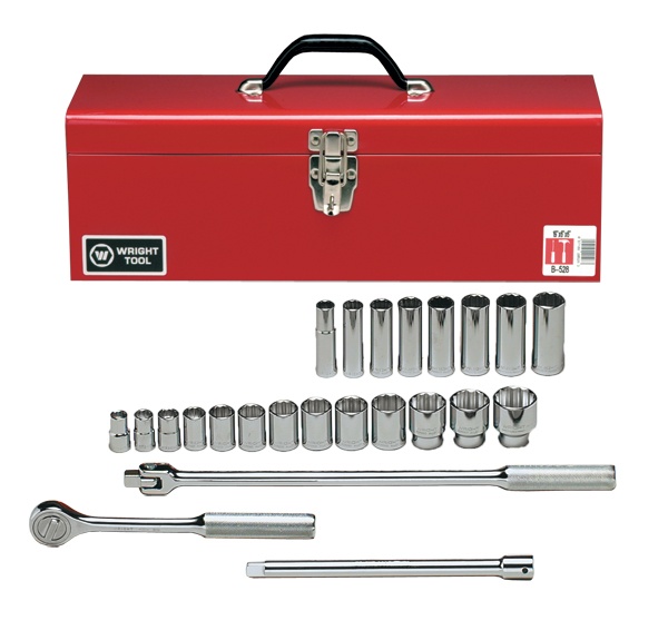Wright Tool 12 Point Standard and Deep Socket 24 Piece Set from Columbia Safety
