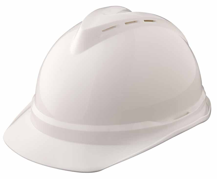 MSA V-Gard 500 White Vented Hard Hat from Columbia Safety