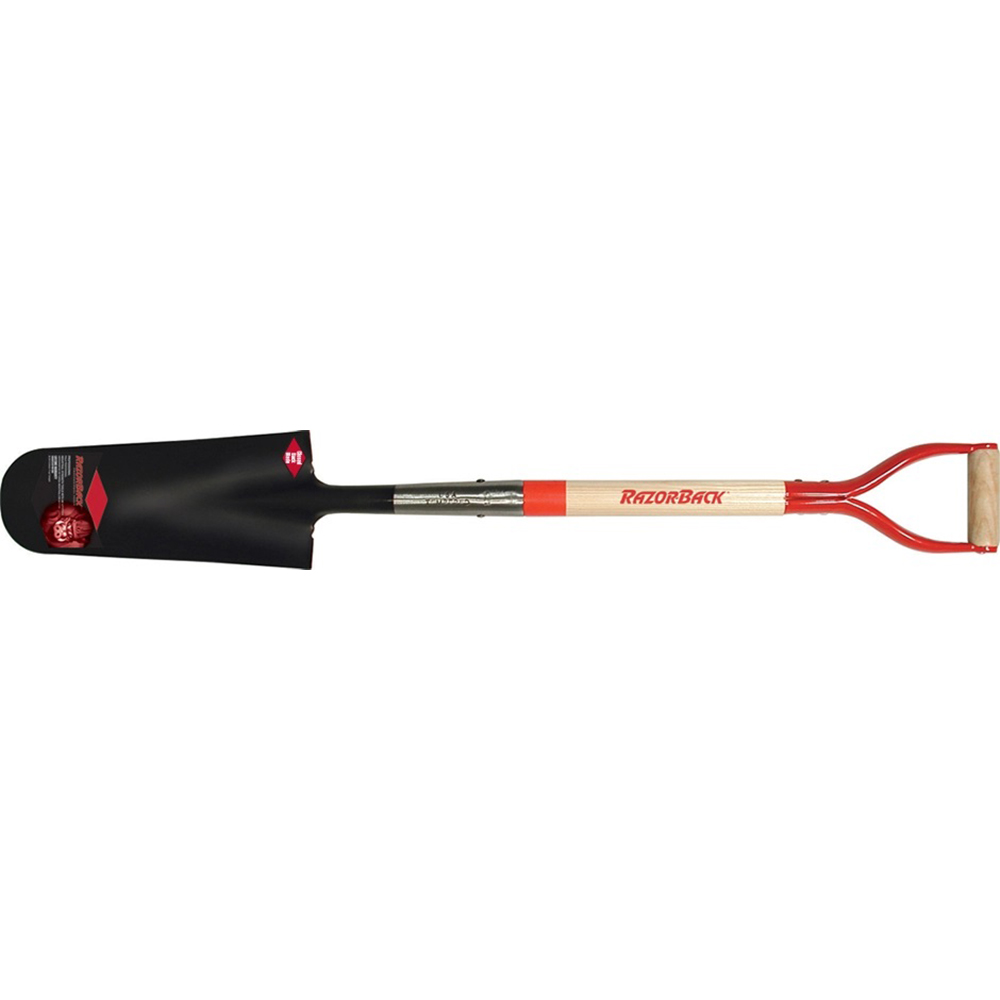 Razor-Back Tools 14 Inch Drain Spade with Wood Handle and D-Grip from Columbia Safety