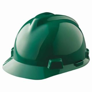 MSA V-Gard Protective Hard Cap w/Fas-Trac Ratchet Suspension-Green from Columbia Safety