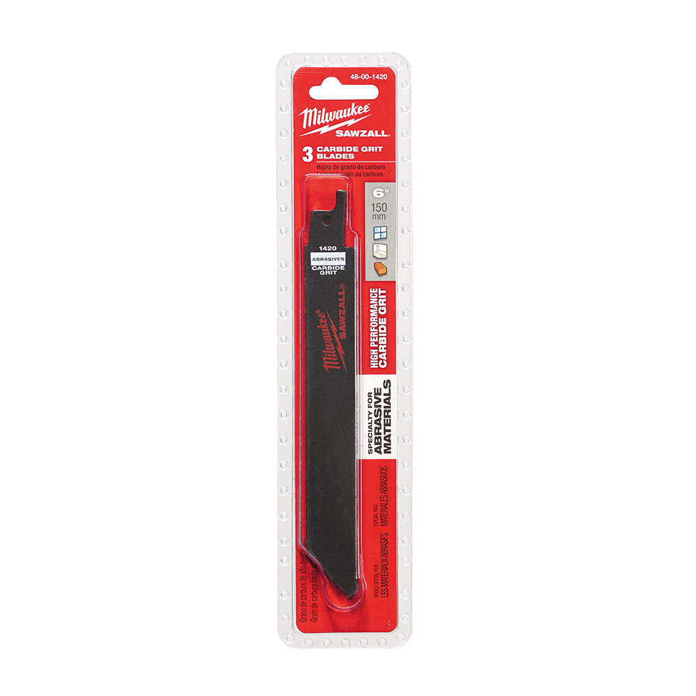 Milwaukee Carbide Grit SAWZALL Blade (3 Pack) from Columbia Safety