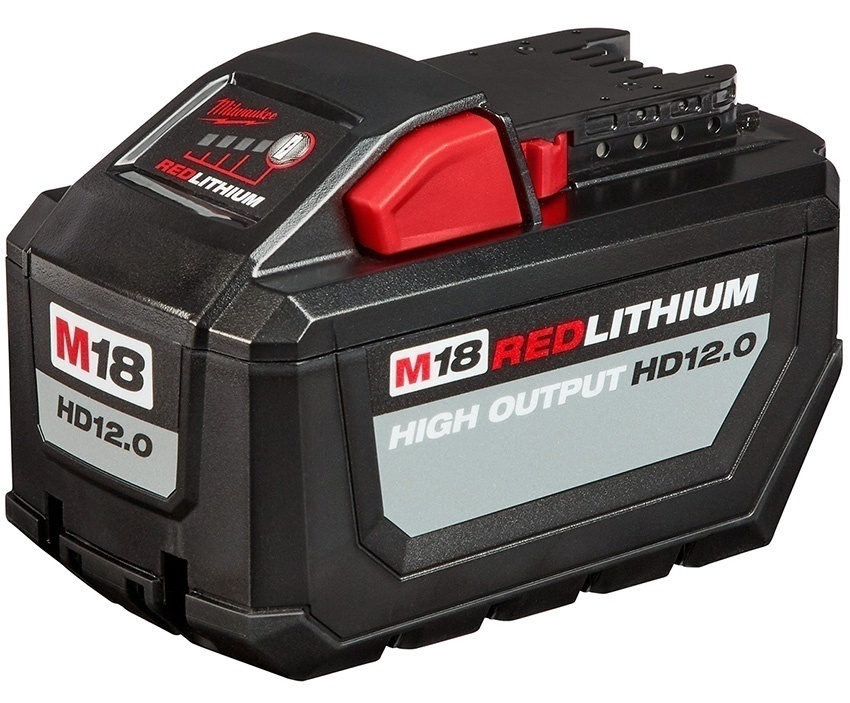 Milwaukee m18 redlithium high output hd12 0 battery pack