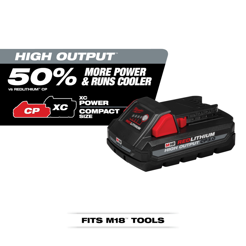 Milwaukee M18 REDLITHIUM HIGH OUTPUT CP3.0 Battery from Columbia Safety