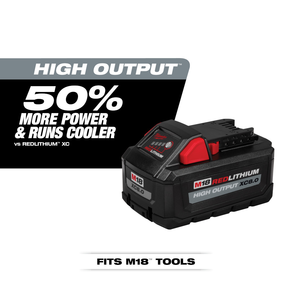 Milwaukee M18 REDLITHIUM High Output XC8.0 Battery from Columbia Safety