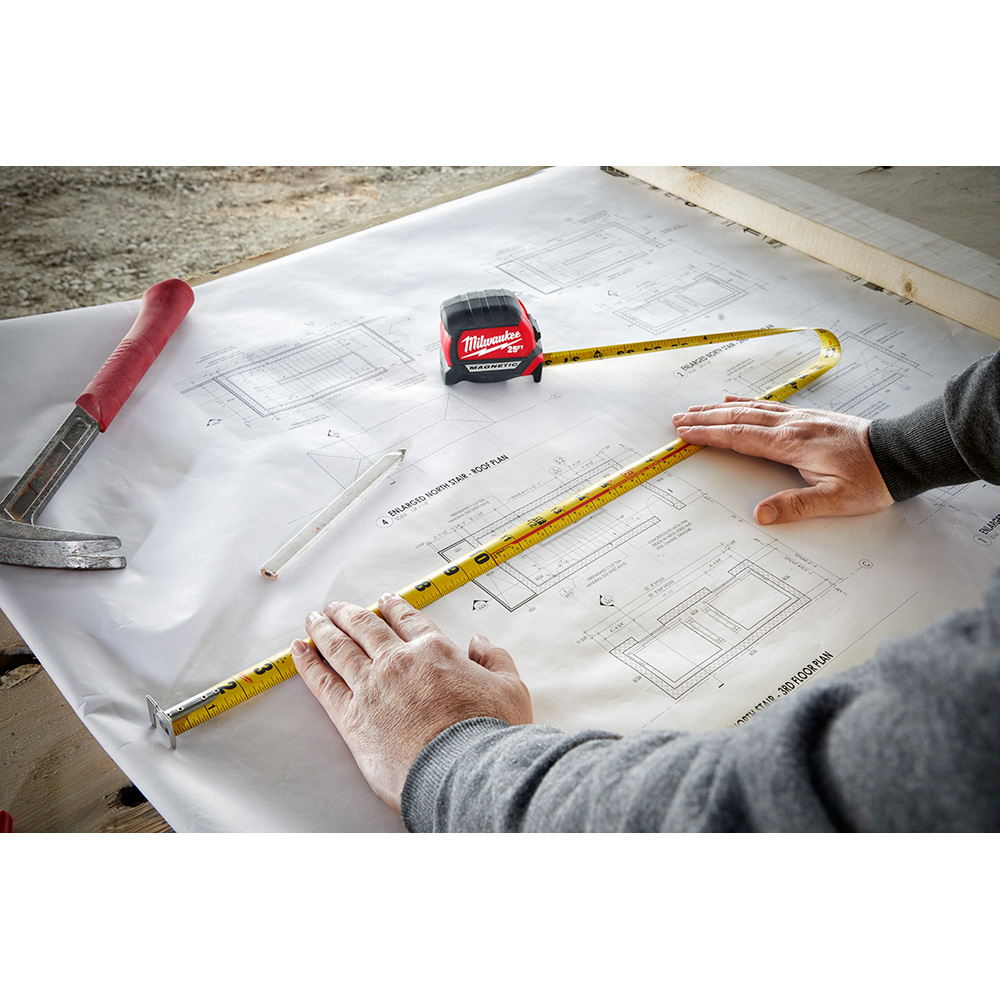 Milwaukee 35ft Compact Wide Blade Magnetic Tape Measure from Columbia Safety