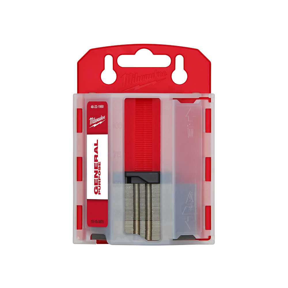 Milwaukee General Purpose Utility Blades with Dispenser (50 Pack) from Columbia Safety