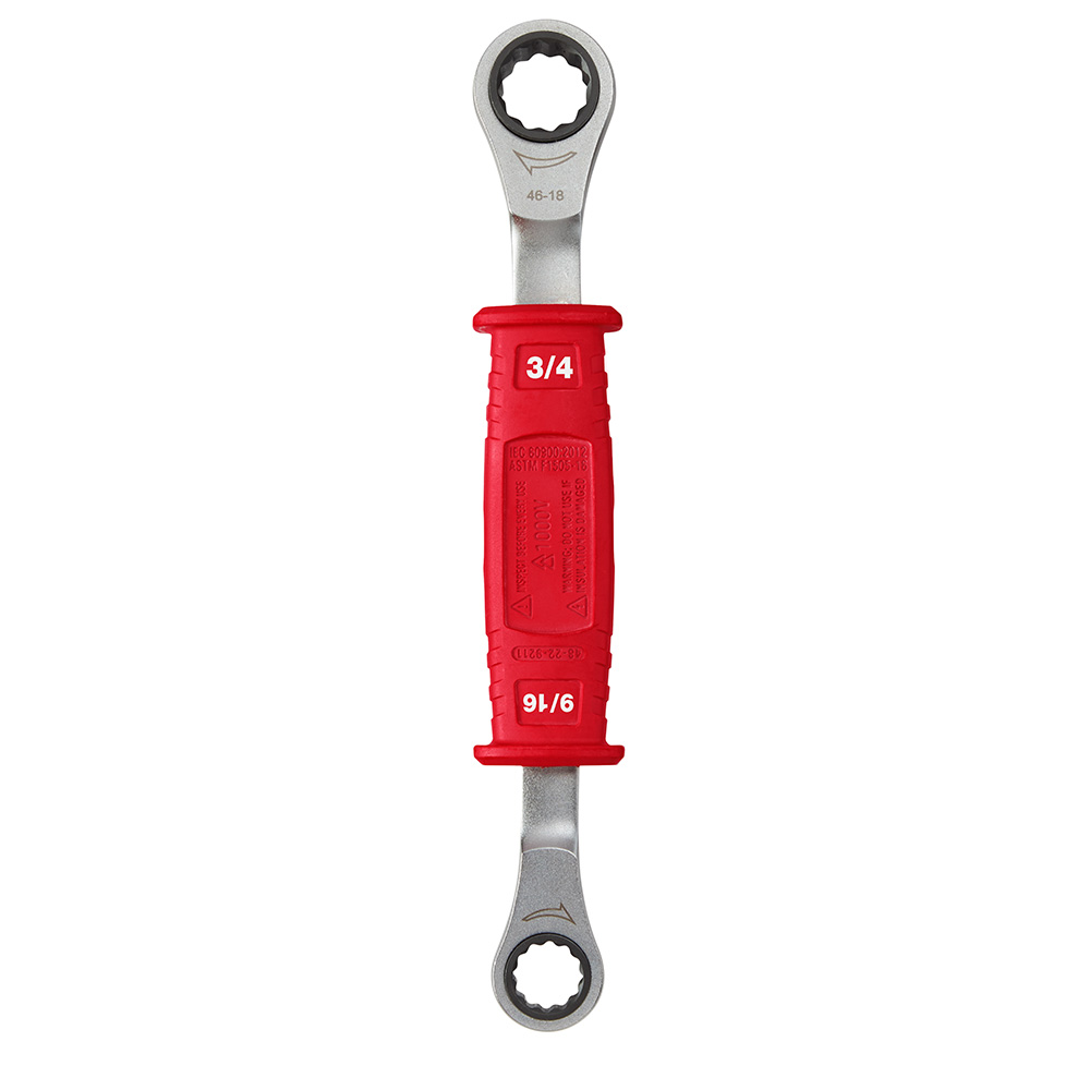 Milwaukee Lineman's 2-in-1 Insulated Ratcheting Box Wrench from Columbia Safety