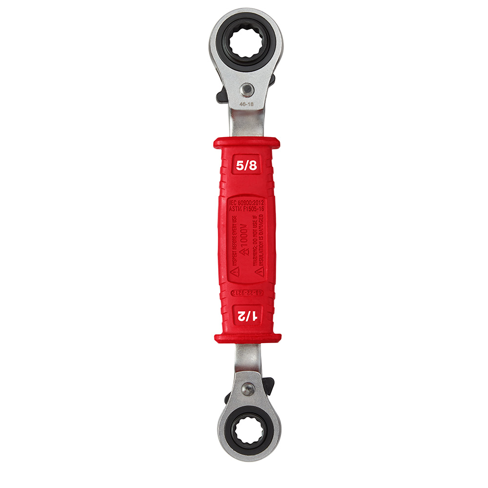 Milwaukee Lineman's 4-in-1 Insulated Ratcheting Box Wrench from Columbia Safety