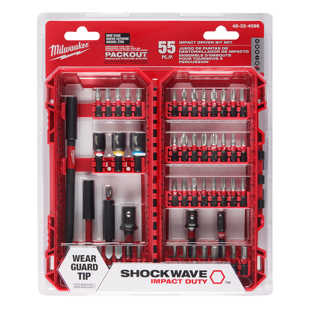 Milwaukee SHOCKWAVE Impact Duty Drive Bit Set - 55 Pieces  from Columbia Safety