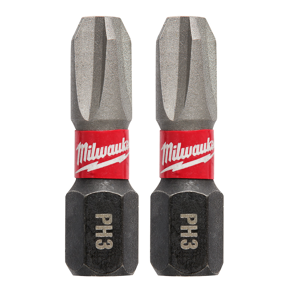 Milwaukee SHOCKWAVE Insert Bit Phillips #3 (2 Pack) from Columbia Safety