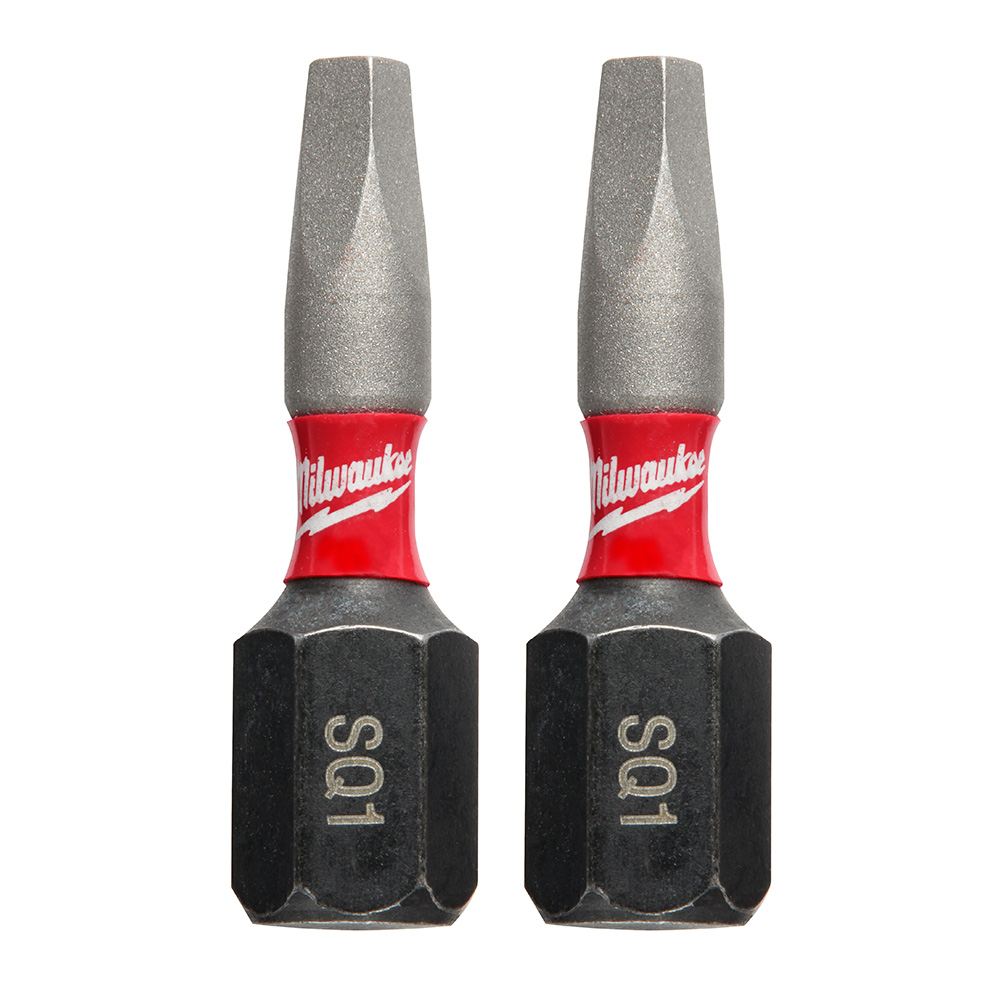 Milwaukee SHOCKWAVE Insert Bit Square Recess #1 (2 Pack) from Columbia Safety