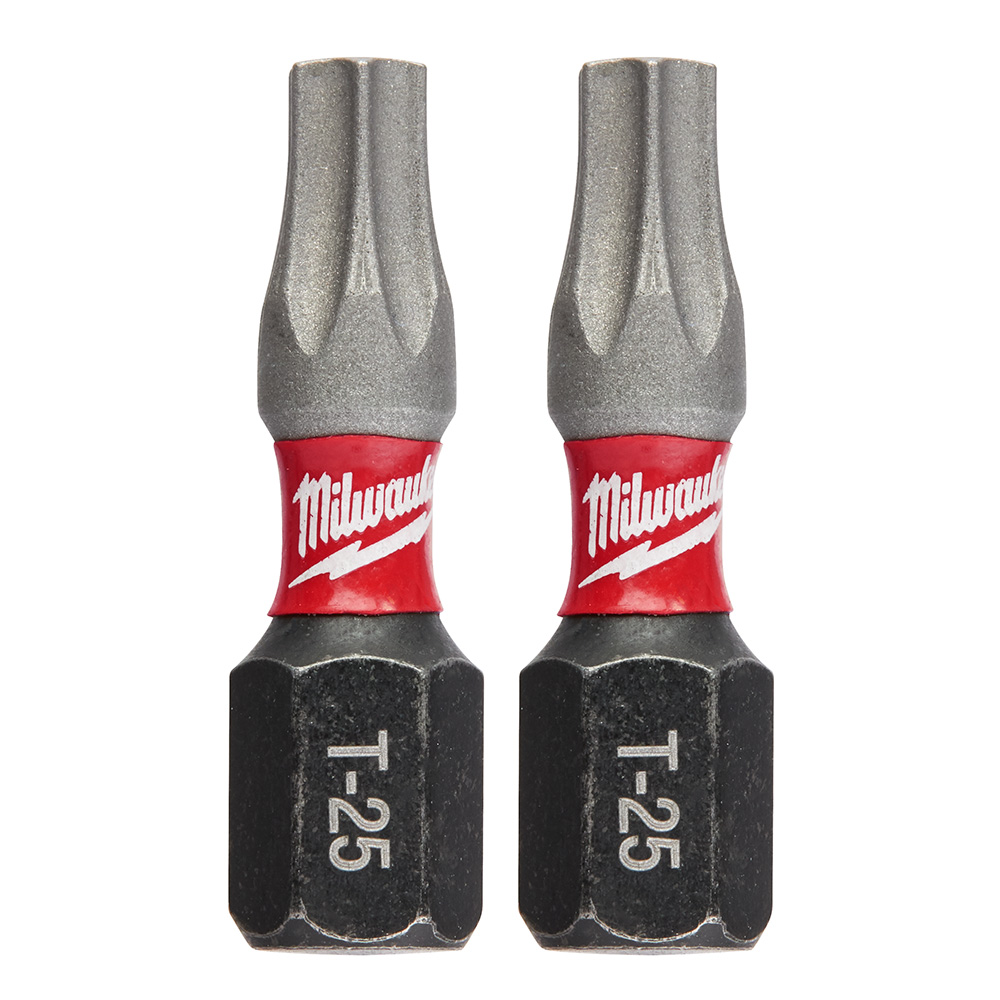 Milwaukee SHOCKWAVE Insert Bit Torx T25 (2 Pack) from Columbia Safety