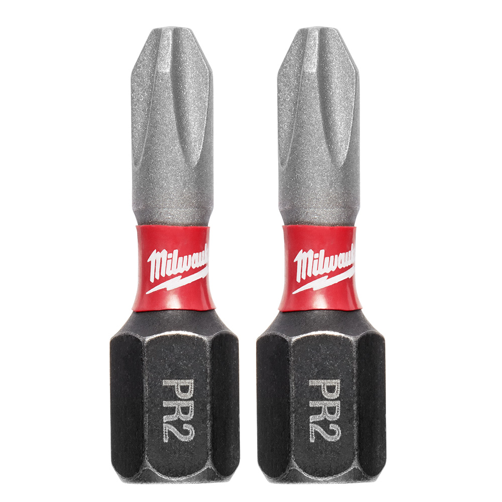 Milwaukee SHOCKWAVE Insert Bit Reduced Diameter Phillips #2 (2 Pack) from Columbia Safety