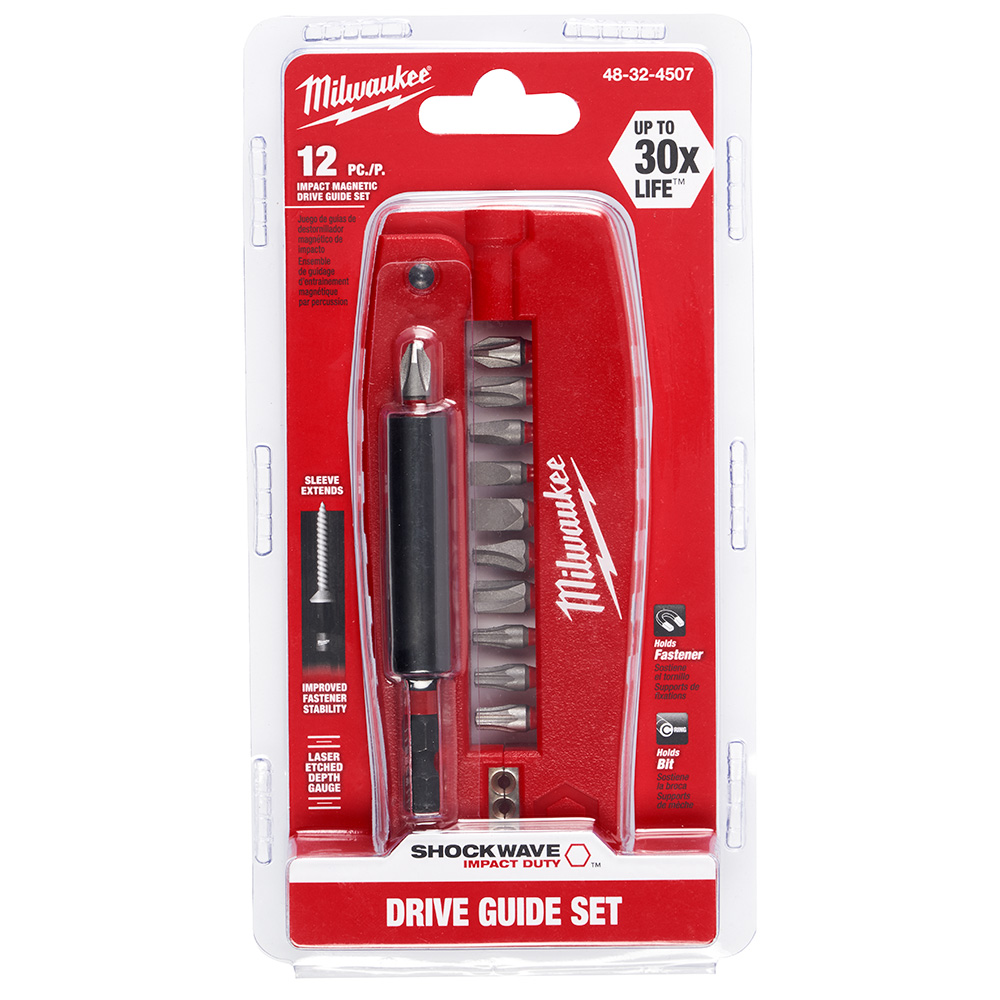 Milwaukee SHOCKWAVE 12-Piece Impact Drive Guide Set from Columbia Safety