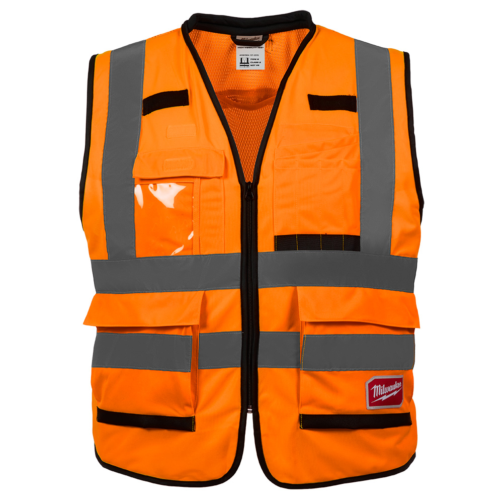 Milwaukee Class 2 High Visibility Orange Performance Safety Vest from Columbia Safety