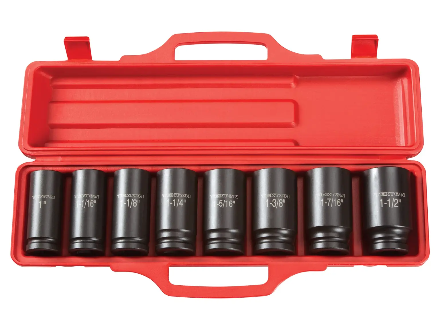 Tekton 3/4 Inch Drive Deep 6 Point Impact Socket Set (8 Piece) from Columbia Safety