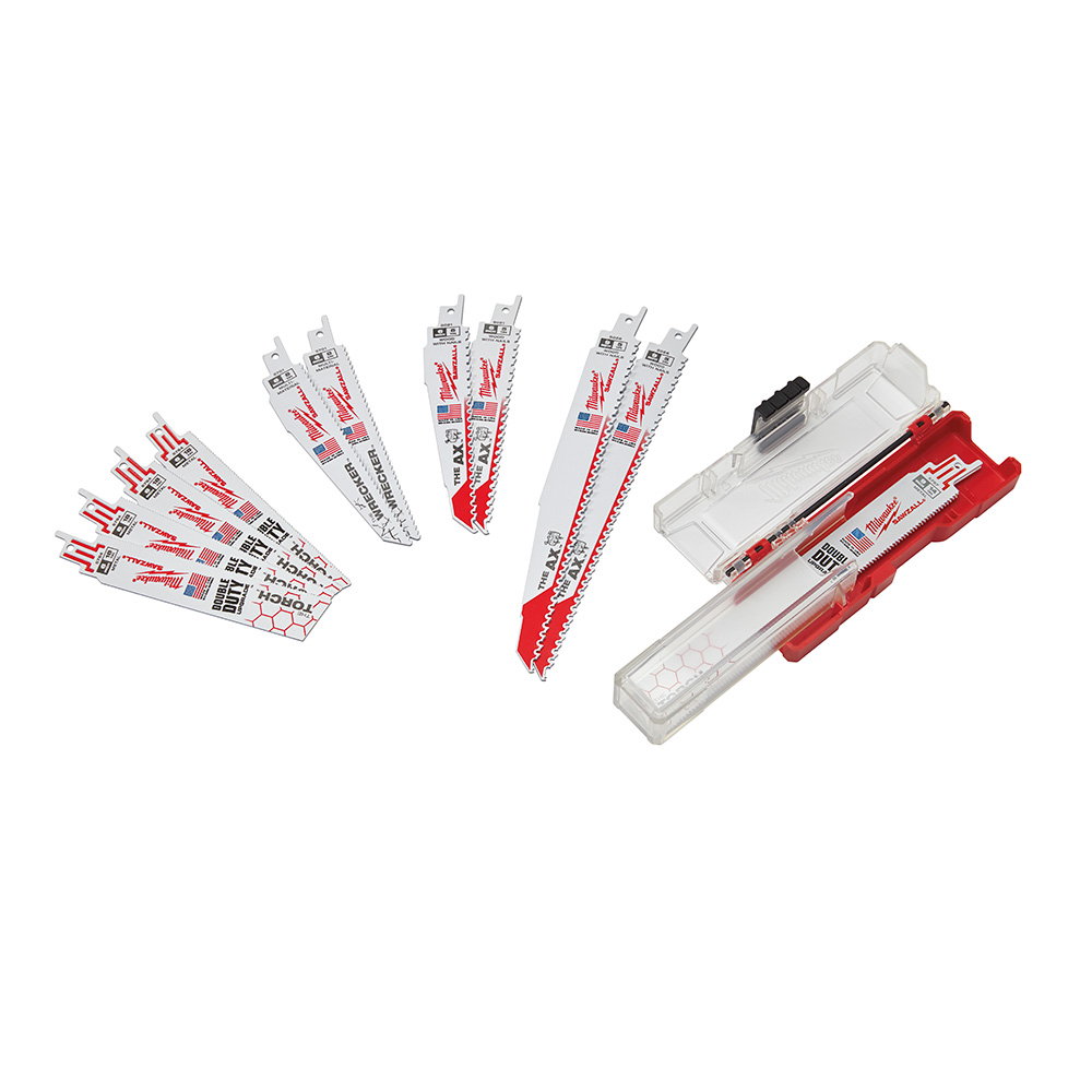 Milwaukee SAWZALL 12 Piece Demolition Blade Set from Columbia Safety