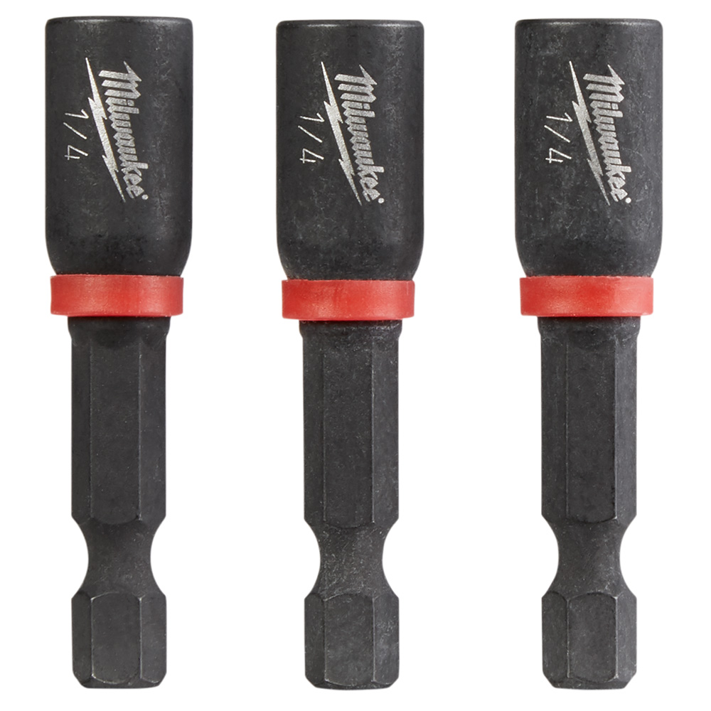 Milwaukee 49-66-4522 Shockwave Magnetic Nut Driver - 1/4 in. - 3 Pack from Columbia Safety