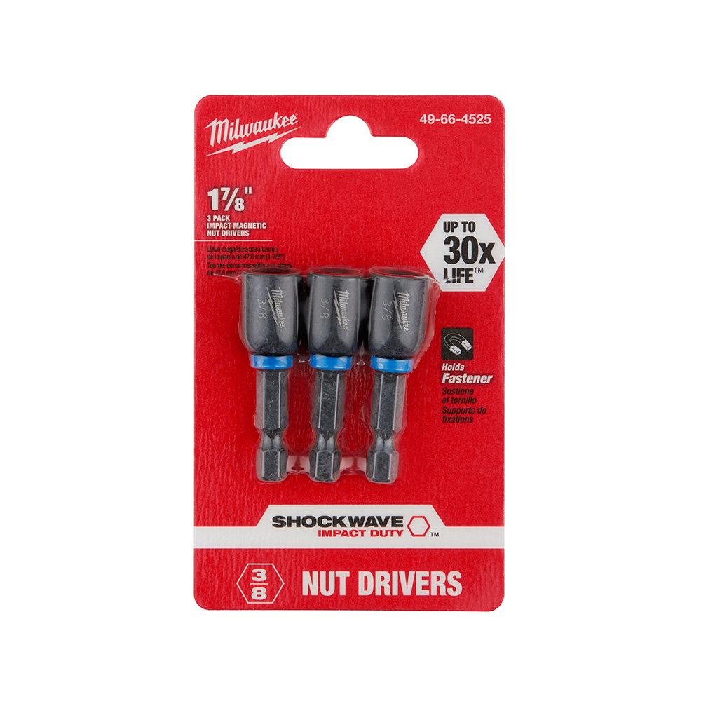 Milwaukee 49-66-4525 Shockwave Magnetic Nut Drivers from Columbia Safety