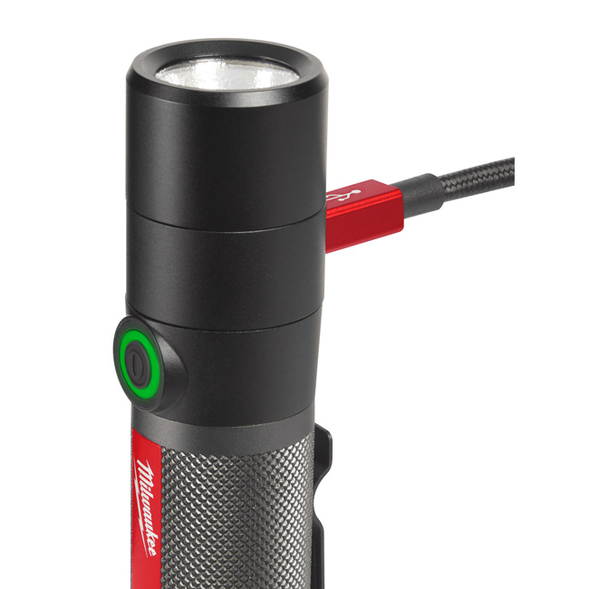 Milwaukee USB Rechargeable 800 Lumen Compact Flashlight from Columbia Safety