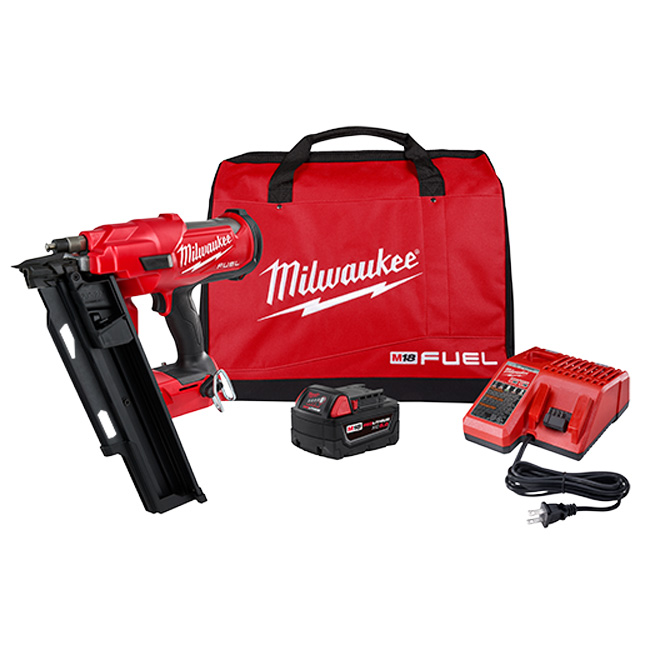 Milwaukee M18 FUEL 21 Degree Framing Nailer Kit from Columbia Safety