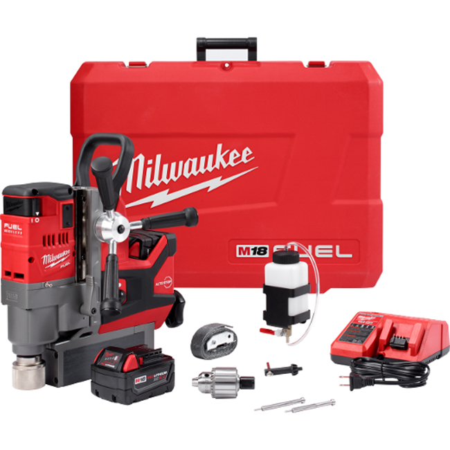 Milwaukee M18 FUEL 1-1/2 Inch Magnetic Drill with Optional Kit from Columbia Safety