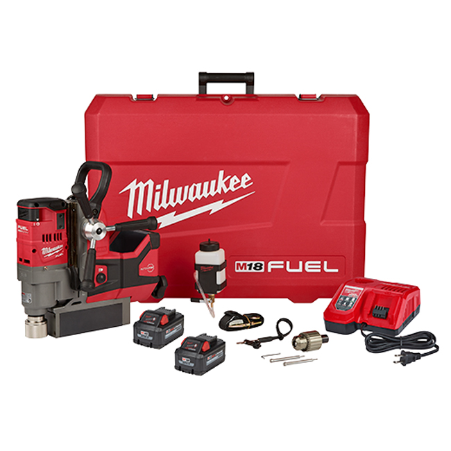 Milwaukee M18 FUEL 1-1/2 Inch Magnetic Drill with Optional Kit from Columbia Safety
