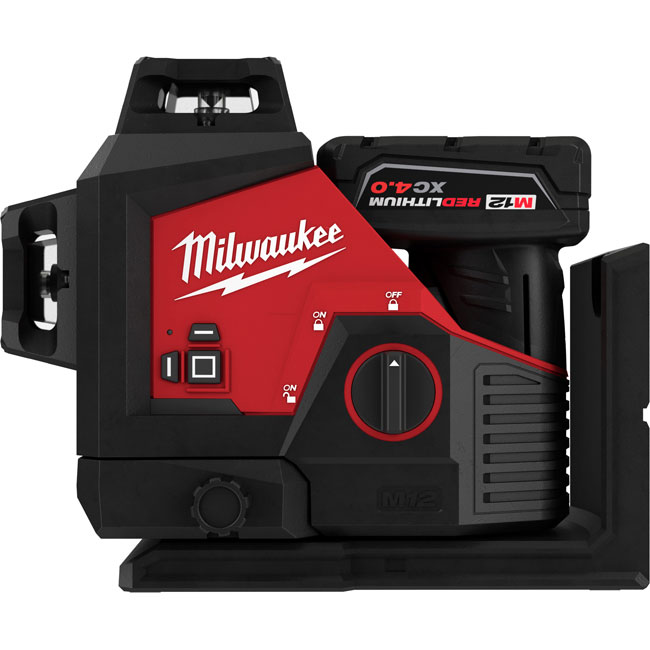 Milwaukee M12 Green 360° 3-Plane Laser Kit from Columbia Safety