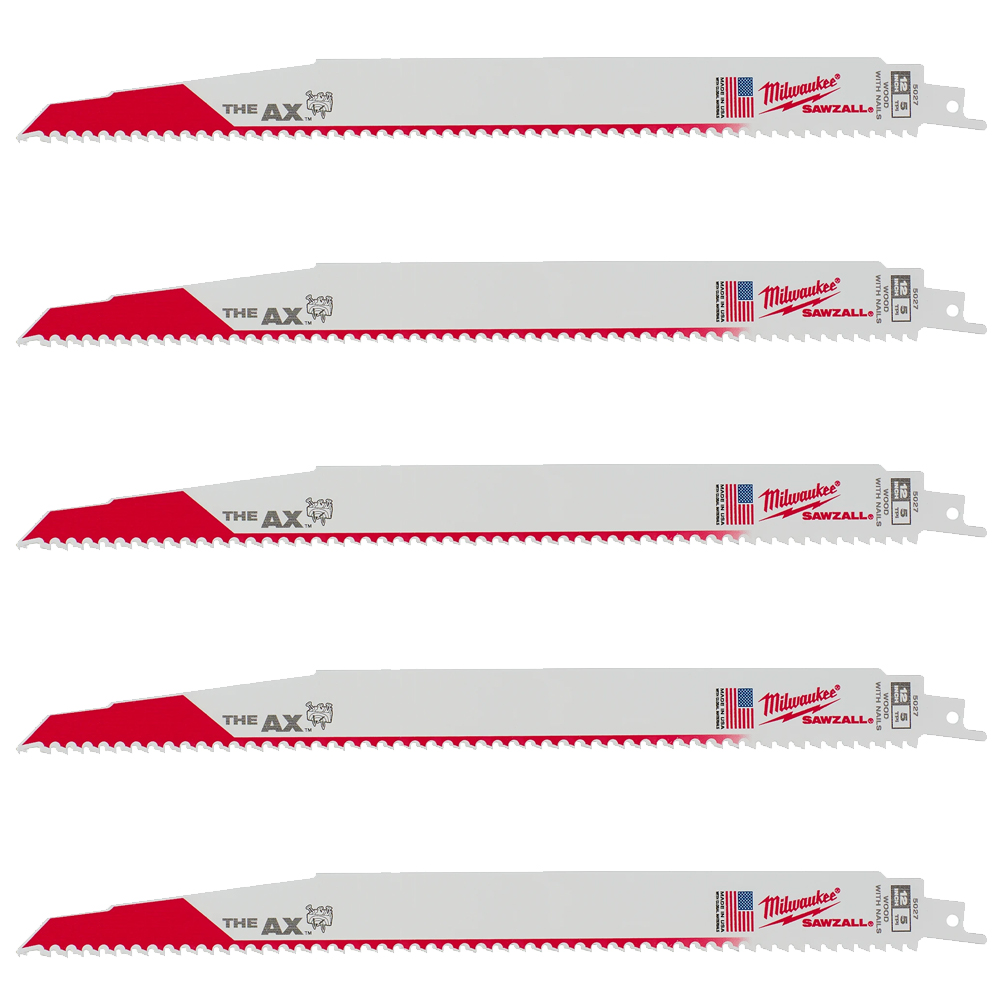 Milwaukee 5 TPI Wood with Nails AX SAWZALL Blade (5 Pack) from Columbia Safety