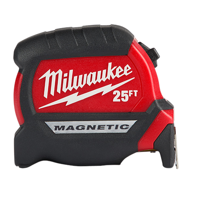 Milwaukee 25 foot Compact Magnetic Tape Measure from Columbia Safety