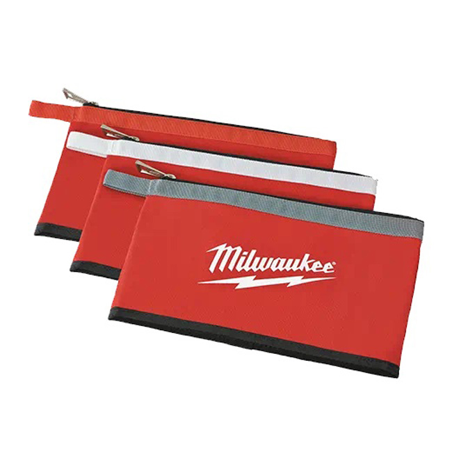 Milwaukee Zipper Pouches (3 Pack) from Columbia Safety