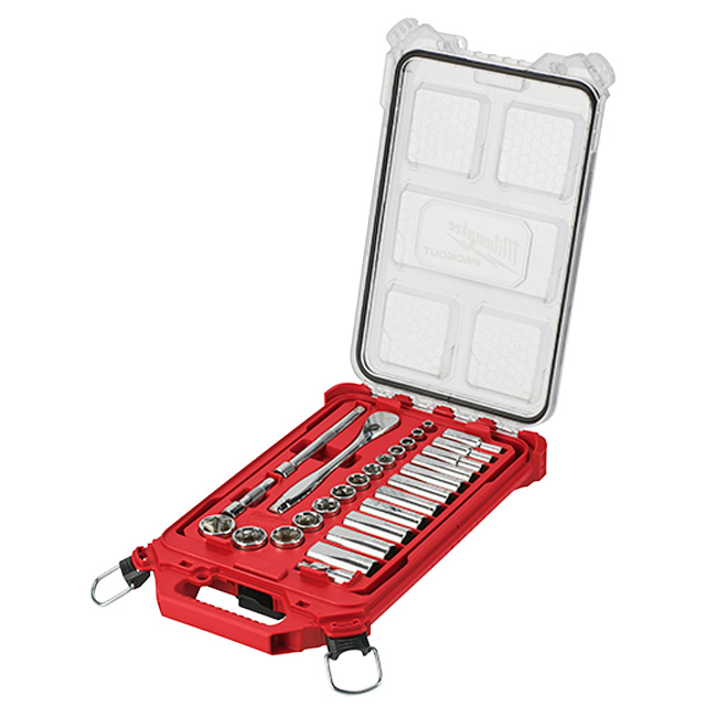 3/8” 28pc Ratchet and Socket Set in PACKOUT - SAE from Columbia Safety