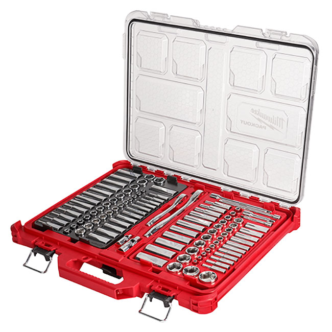 Milwaukee Ratchet and Socket Set with PACKOUT from Columbia Safety
