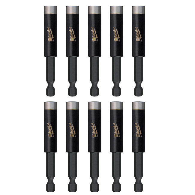 Milwaukee SHOCKWAVE Impact Magnetic Bit Holder (10 Pack) from Columbia Safety
