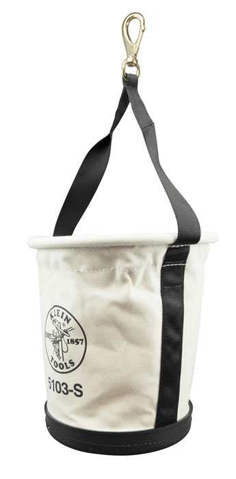 Klein Tools 5103S Heavy-Duty Tapered Wall Canvas Bucket from Columbia Safety