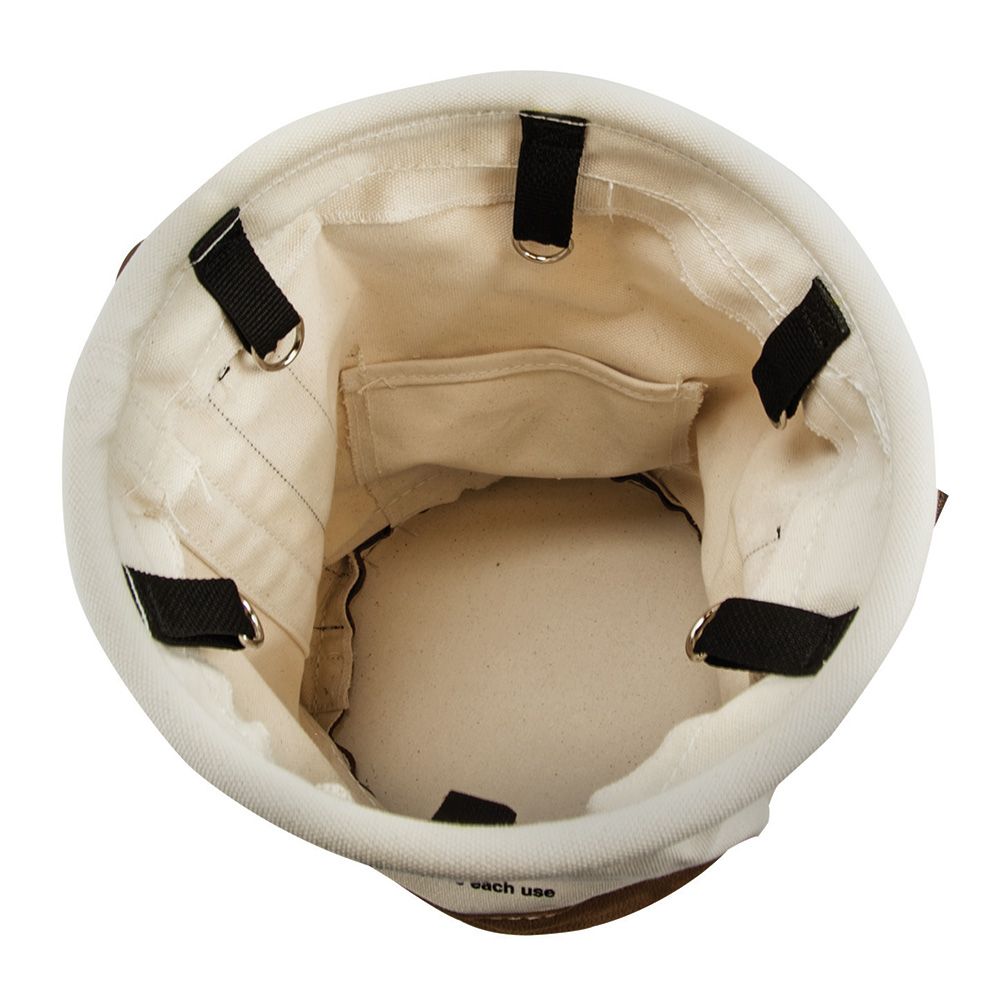 Klein Tools 5104OCTO 100 lb Leather Bottom Bucket with Connection Points from Columbia Safety