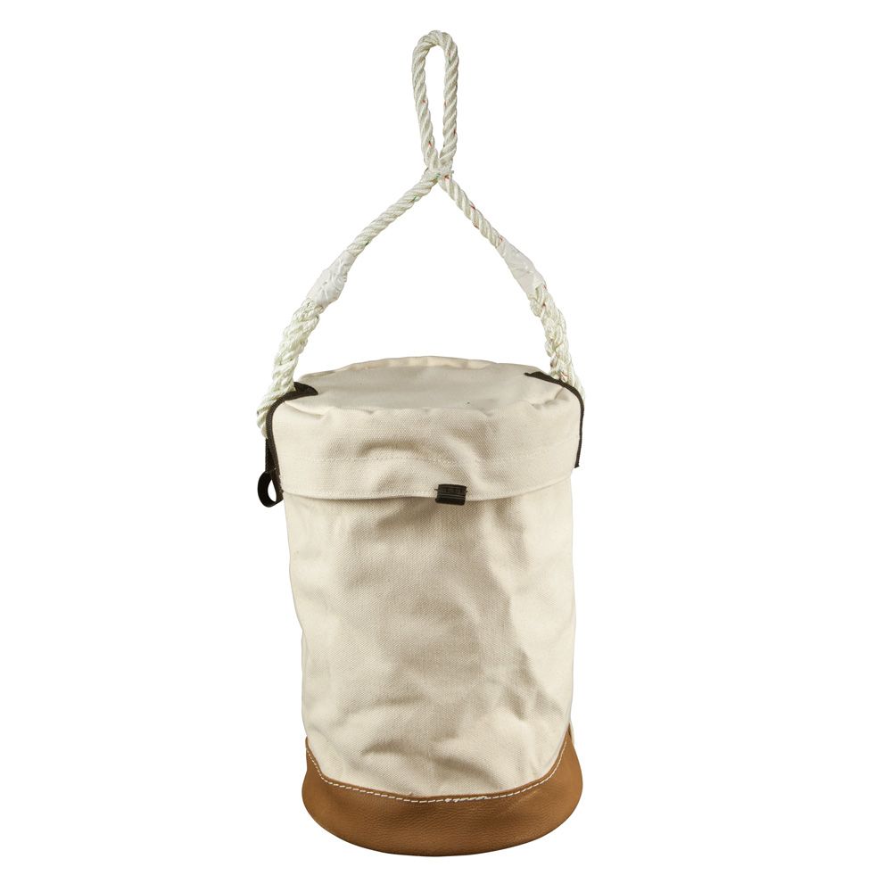 Klein Tools 5104VT 100 lb Canvas Bucket with Velcro Top from Columbia Safety