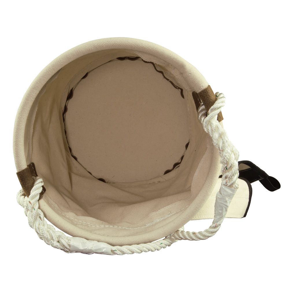 Klein Tools 5104VT 100 lb Canvas Bucket with Velcro Top from Columbia Safety
