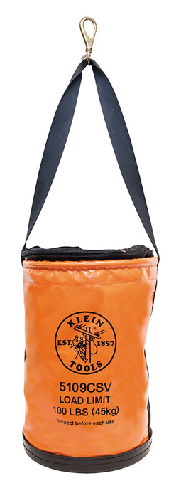 Klein Tools Vinyl Top-Closing Bucket with Swivel Snap from Columbia Safety