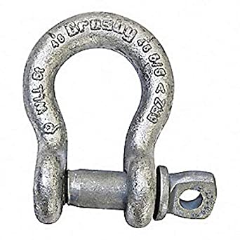 Crosby G-209A 5/8 Inch Alloy Screw Pin Shackle from Columbia Safety