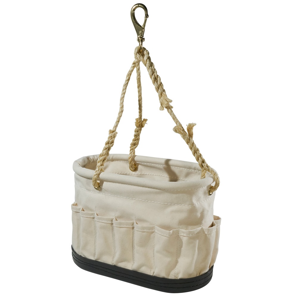 Klein Tools 5152S Oval Canvas Bucket with 41 Pockets from Columbia Safety