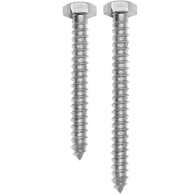 CTS Hex Head 5/16 Inch Zinc Lag Screws (Box of 100) from Columbia Safety