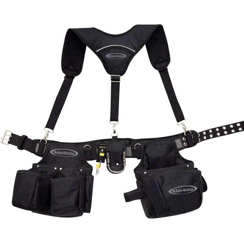 McGuire-Nicholas Three Piece Heavy Duty Suspension Rig Tool Belt Combo with Suspenders from Columbia Safety